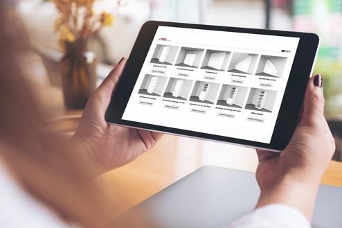 Betrieb für Innenausbau Möbelplaner auf dem IPad - Möbelübersicht